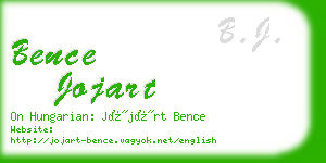 bence jojart business card